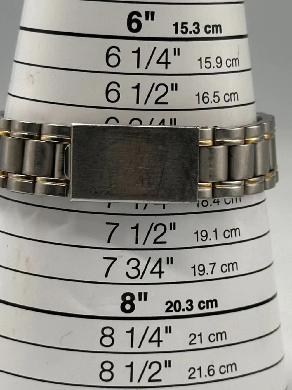 Vintage Fossil Star Master Watch Two Tone Stainless Steel New Battery 7.5